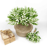 Two Bunches Lily of the Valley Bunch 34cmH
